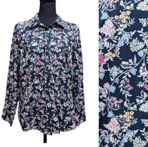 Talbots Classic Button Up Shirt Poplin